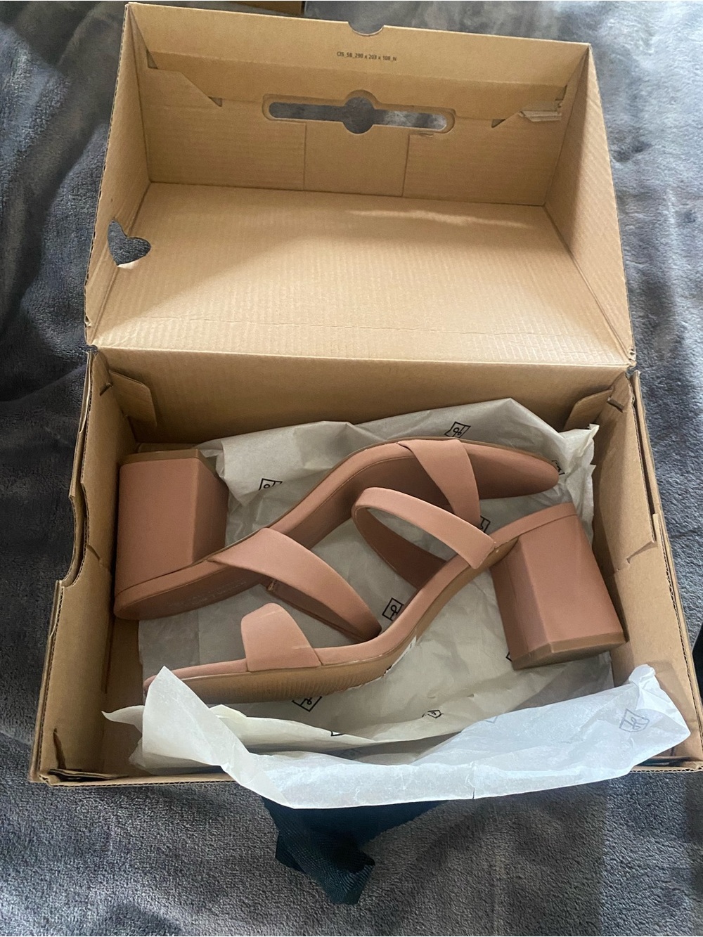 Call It Spring Dusty Rose Block Heel Sandals